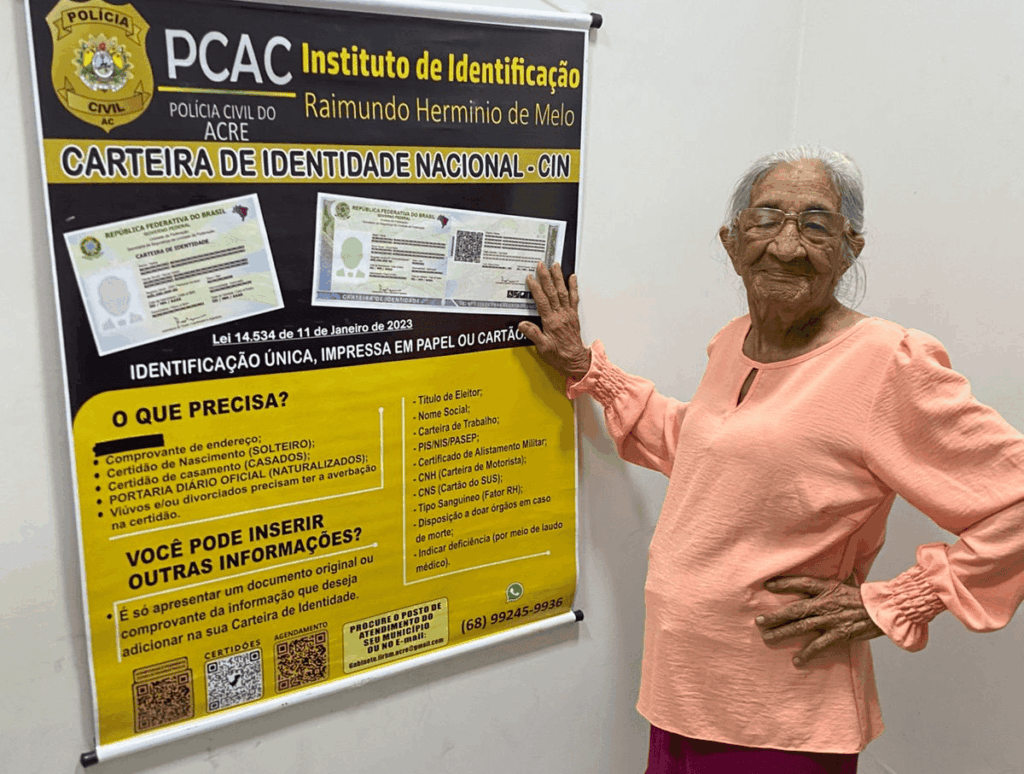 Instituto de Identificação registra emissão de documento para idosa de 102 anos – Cidade AC News instituto-de-identificacao-registra-emissao-de-documento-para-idosa-de-102-anos