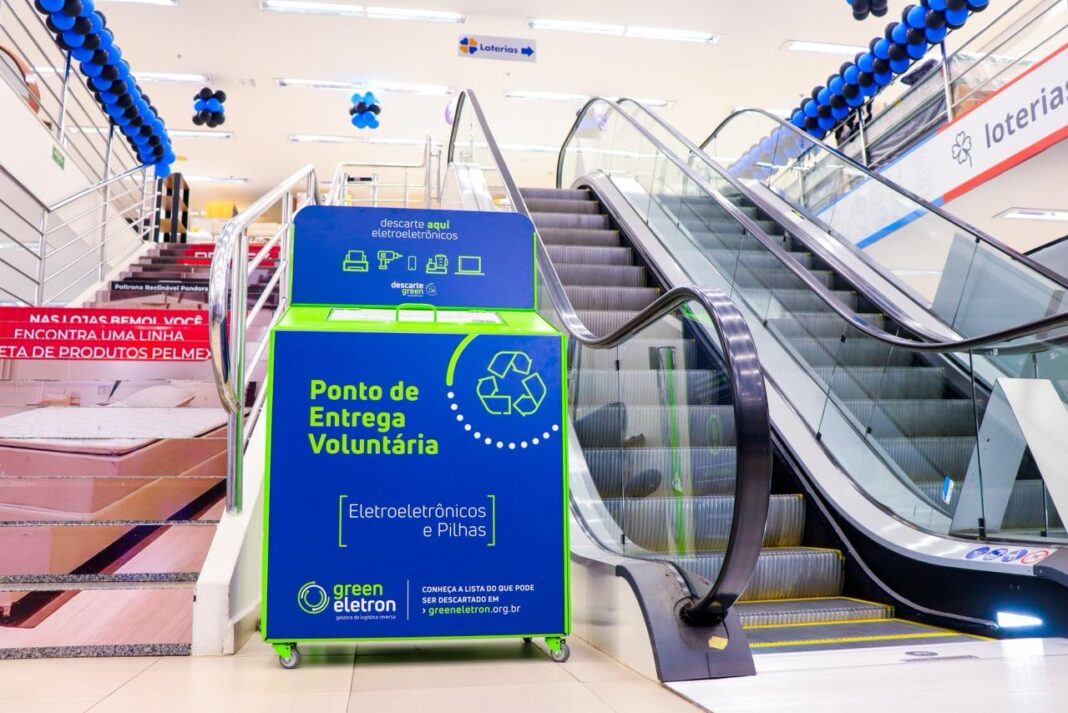 A Prefeitura de Rio Branco convida toda a população a aderir à iniciativa. Ecoponto na loja Bemol, no shopping. (Foto- Vitória Souza:Secom)