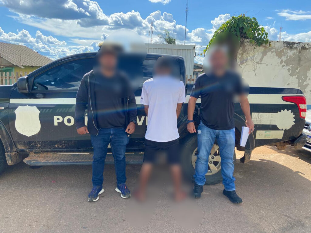 Ação da Polícia Civil do Acre resulta na prisão de homem suspeito de abusar de adolescente.