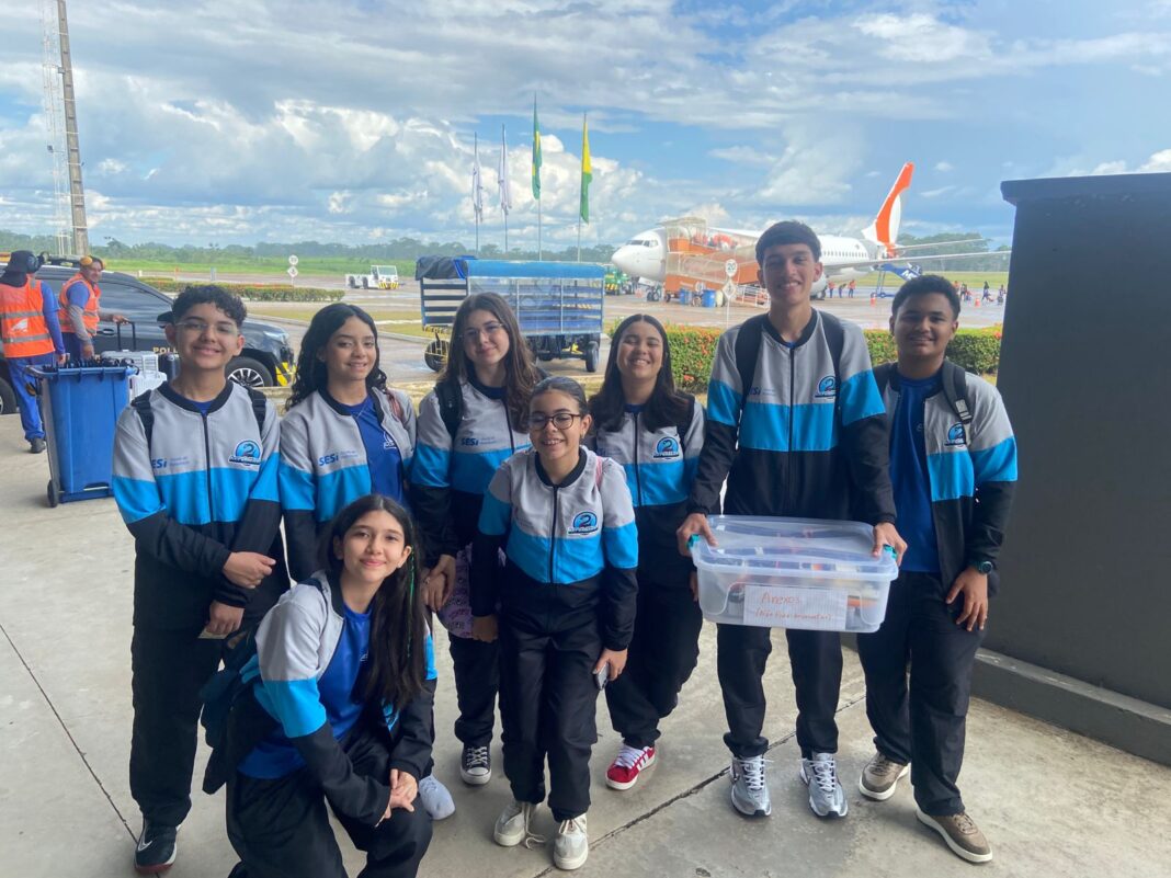 Acrebóticos robótica apresenta projeto sobre geoglifos amazônicos na FLL em Manaus