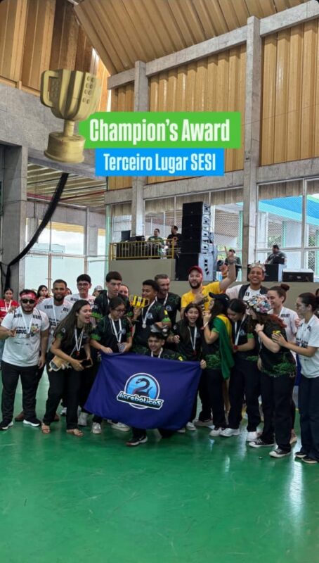 Acrebóticos conquistou o Champion’s Award da FIRST LEGO League (FLL), garantindo o terceiro lugar geral.
