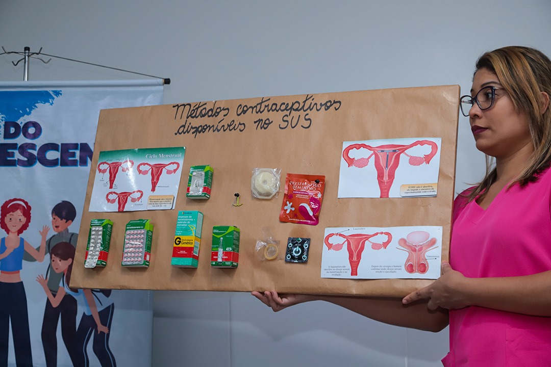 Foto dos métodos contraceptivos disponibilizados pelo SUS