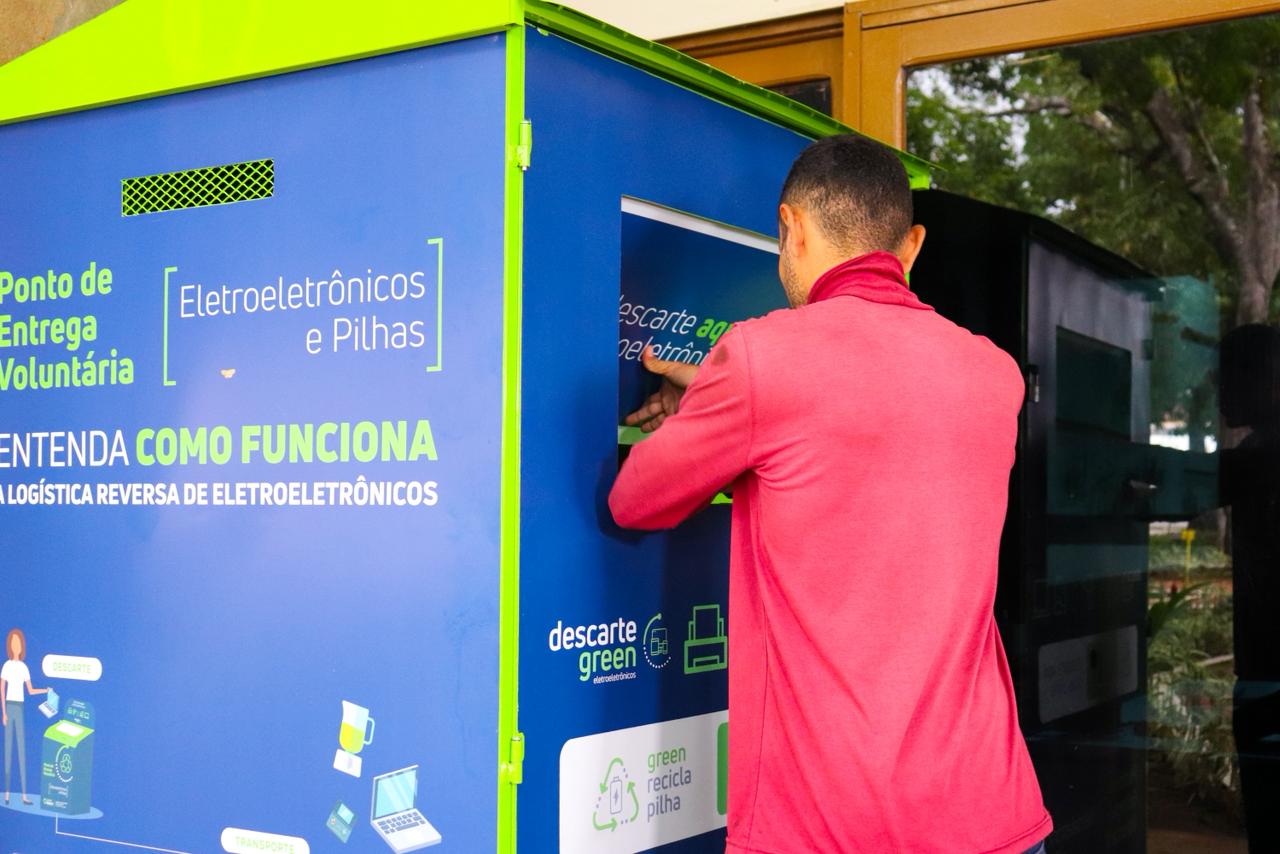 Foto do Ecoponto no Horto Florestal