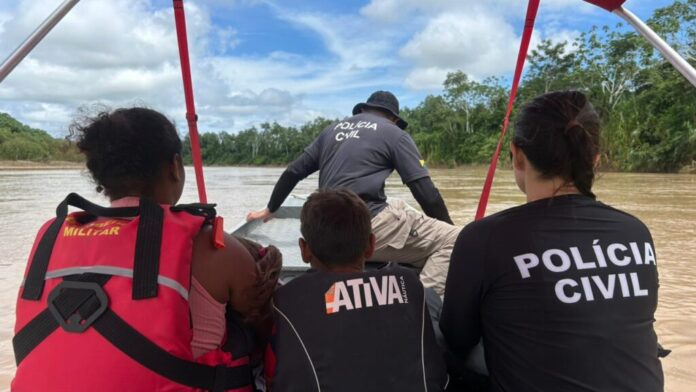 policia-civil-do-acre-resgata-vitima-de-violencia-domestica-em-area-ribeirinha-de-tarauaca