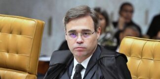 André Mendonça no STF durante sessão plenária no Supremo Tribunal Federal.