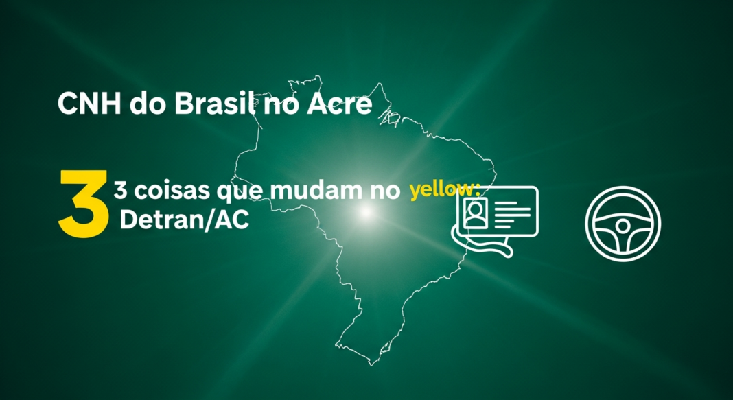 CNH do Brasil no Acre 3 coisas que mudam no DetranAC