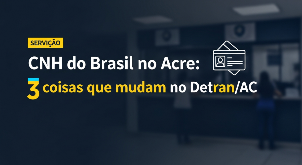 CNH do Brasil no Acre 3 coisas que mudam no DetranAC