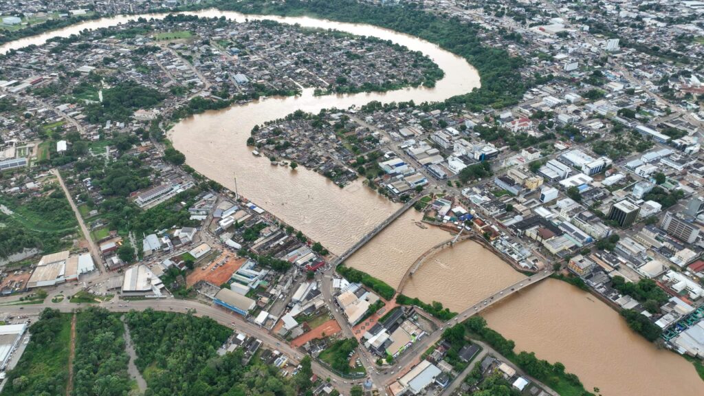 Rio Acre em alerta moderado e nível elevado no Acre