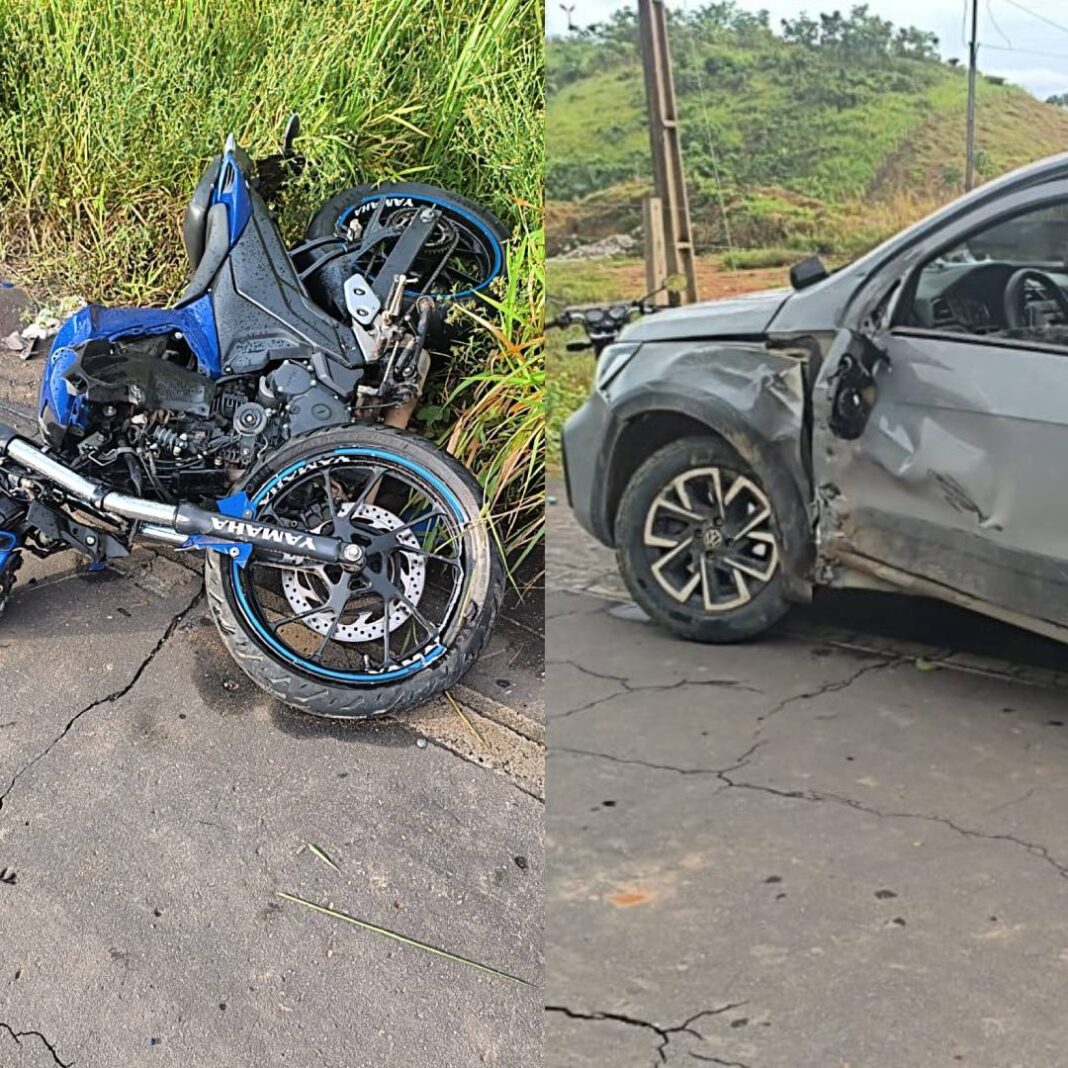 grave-colisao-na-br-364:-motociclista-fratura-femur-e-ombro-apos-acidente-proximo-a-ponte-do-tauari