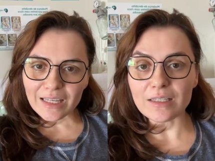 monica-iozzi-esclarece-internacao-e-ausencia-em-quadro-no-“domingao”-apos-reacao-a-remedio