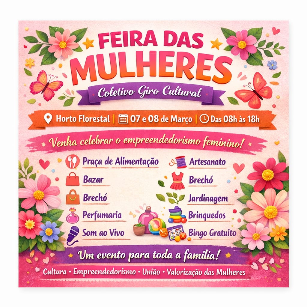 feira-das-mulheres-movimenta-o-horto-florestal-neste-fim-de-semana;-veja-detalhes