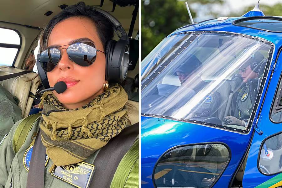 nas-alturas:-acre-tem-mulher-pioneira-como-piloto-de-helicoptero