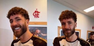 jogadores-do-flamengo-aplaudem-leo-pereira-apos-primeira-convocacao-a-selecao-brasileira