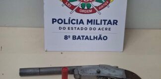 PM apreende escopeta e detém suspeitos durante ação no interior do Acre pm-apreende-escopeta-e-detem-suspeitos-durante-acao-no-interior-do-acre