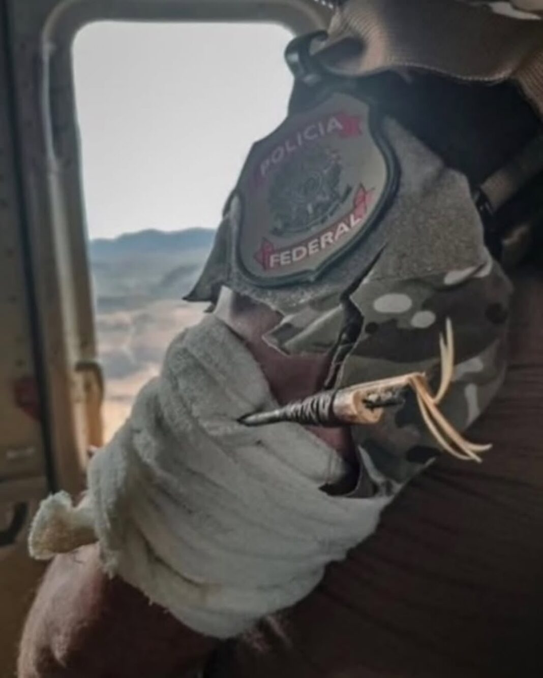 policial-federal-e-atingido-por-flecha-em-operacao-contra-garimpo-ilegal