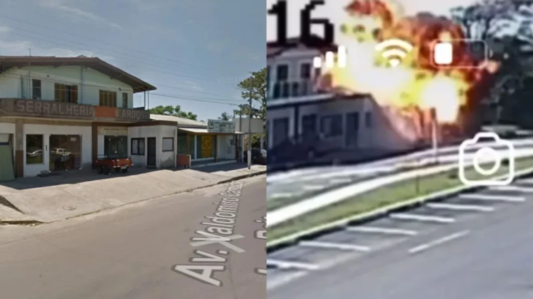 video:-veja-momento-da-queda-de-aviao-sobre-restaurante-em-capao-da-canoa