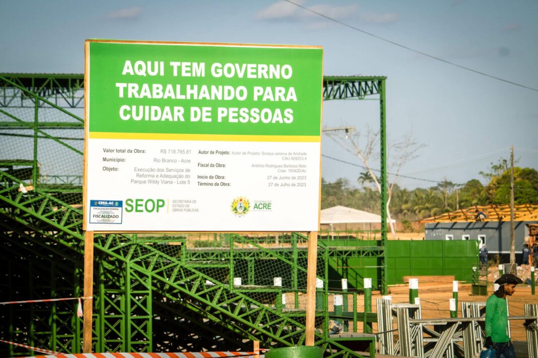 Obras no Acre execução infraestrutura discurso político Rio Branco