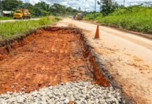 trecho crítico da BR-364 no interior do Acre