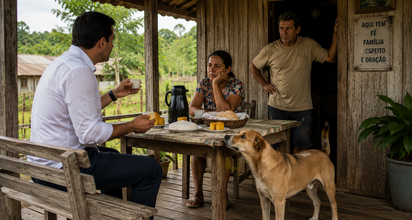 candidatos cristãos em agenda política no interior do Acre