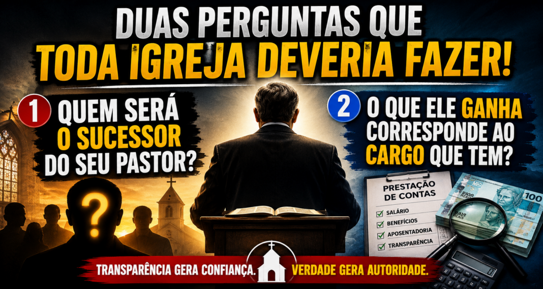 estatuto da igreja salário pastoral sucessão transparência