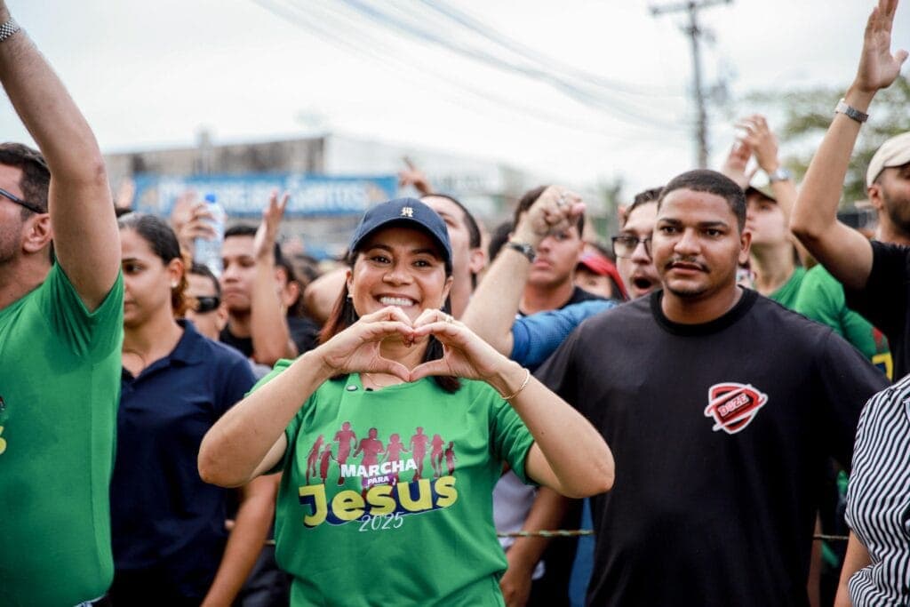 Fiéis participam da Marcha para Jesus em Rio Branco com apoio institucional do Governo do Acre