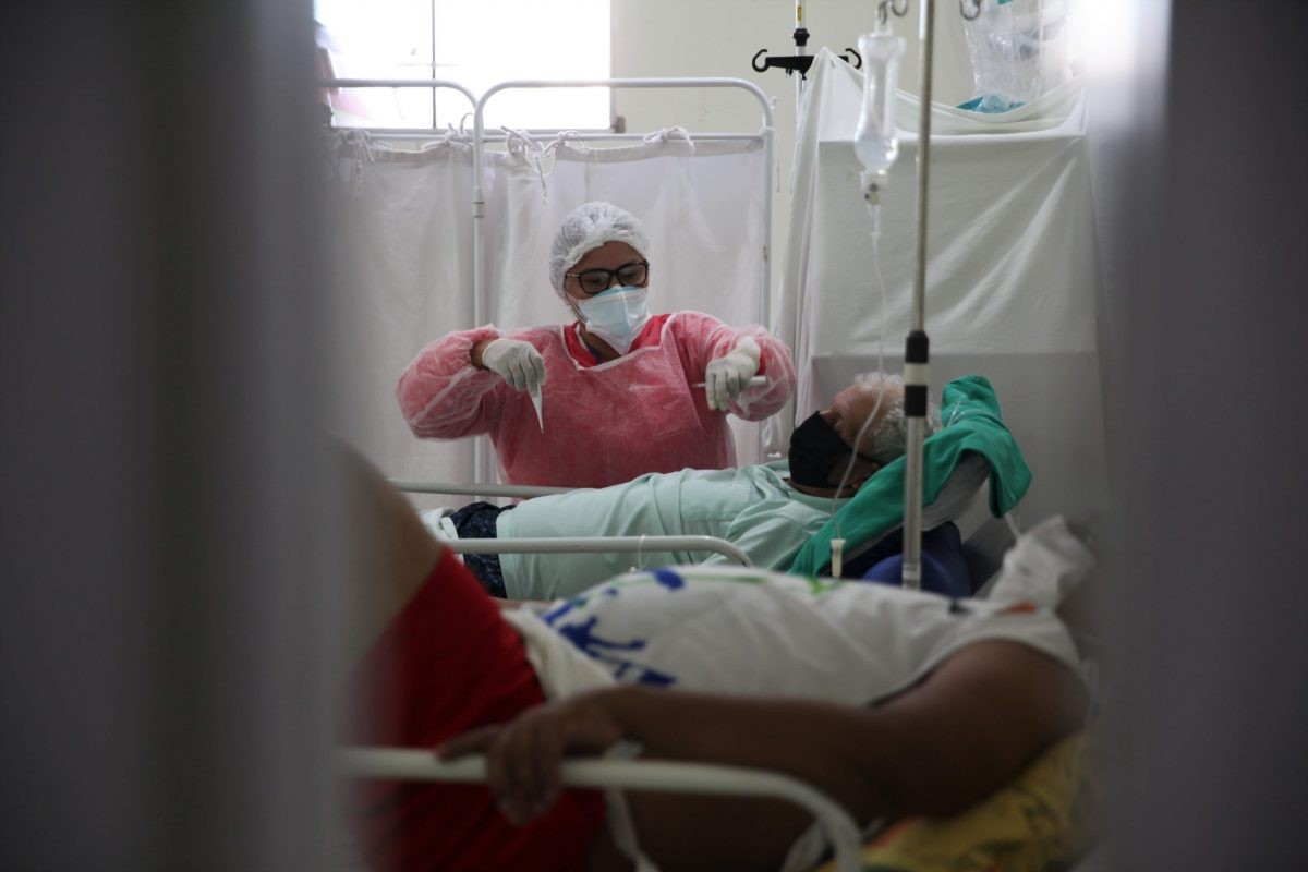 Leitos de UTI ocupados no Hospital Regional do Juruá em Cruzeiro do Sul
