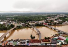 Rio Acre com nível reduzido durante período de chuva abaixo da média no estado