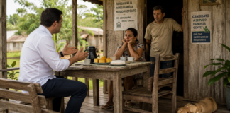 candidatos cristãos em agenda política no interior do Acre