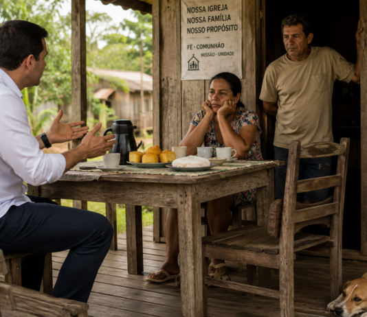 candidatos cristãos em agenda política no interior do Acre