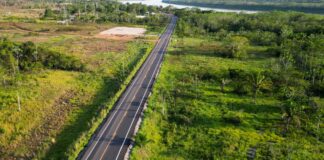 BR 364 no Acre em trecho de estrada com cobrança por manutenção e infraestrutura
