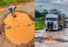 Empresários cobram recuperação da BR-364 Caminhões trafegando pela BR 364 em trecho do Acre
