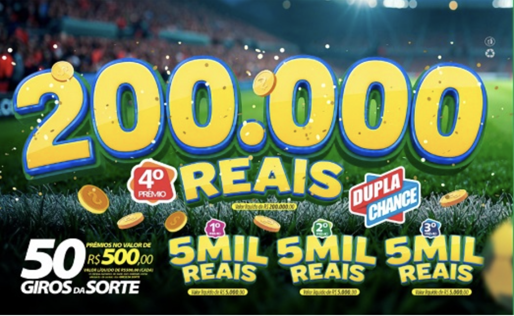 Cartaz do AcreCap Legal anuncia sorteio de R$ 200 mil em 14 de junho