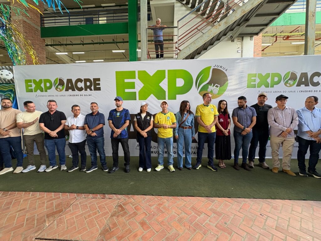Lançamento da Expoacre Juruá 2026 na Arena do Juruá em Cruzeiro do Sul