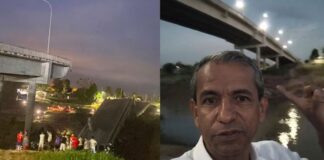ponte em Sena Madureira desaba com juiz aposentado sob estrutura interditada