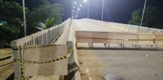 ponte em Sena Madureira interditada e sinalizada antes do desabamento segundo Deracre