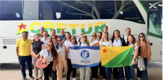 Delegação reúne corretores e profissionais de diferentes áreas. Segundo informação enviada pelo evento à empresa, é o maior grupo de inscritos da Região Norte.